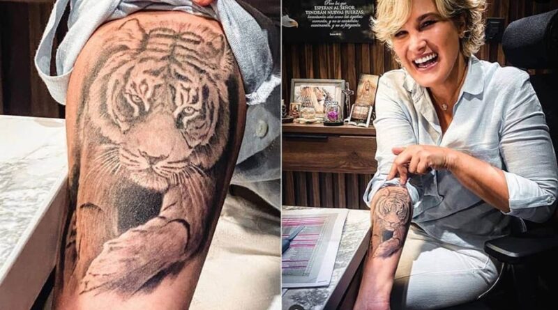 Cynthia Viteri con tatuajes